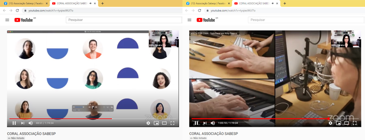 Os desafios da vida e do trabalho "on line" na nossa Live Musical