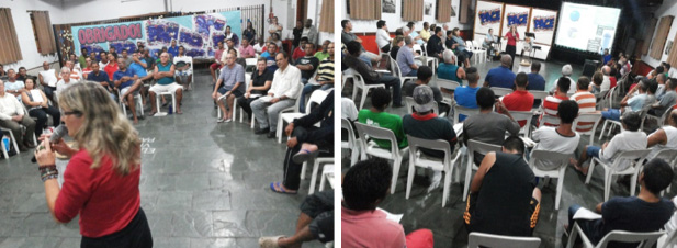 Nossa diretora cultural em palestra no Arsenal da Esperança