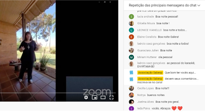 O I Karaokê on line da Associação Sabesp revelou grandes talentos