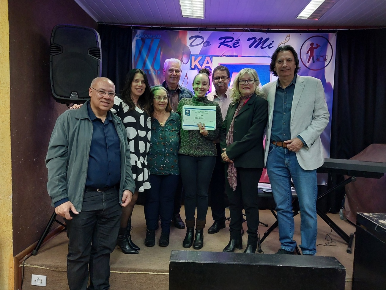 Associação Sabesp em noite de premiação do seu “3° Concurso de Causos Sabesp e outras verdades”