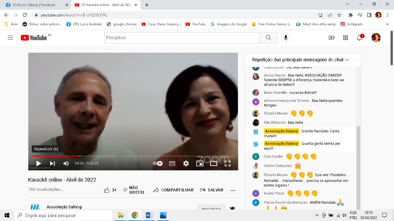 Nosso 1º Karaokê on-line de 2022!