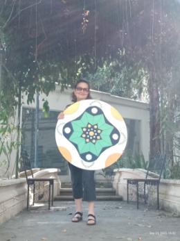 Nossos coralistas em workshop de Mandalas