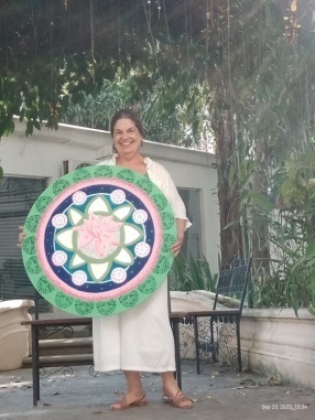 Nossos coralistas em workshop de Mandalas