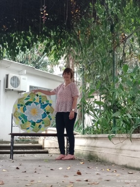 Nossos coralistas em workshop de Mandalas